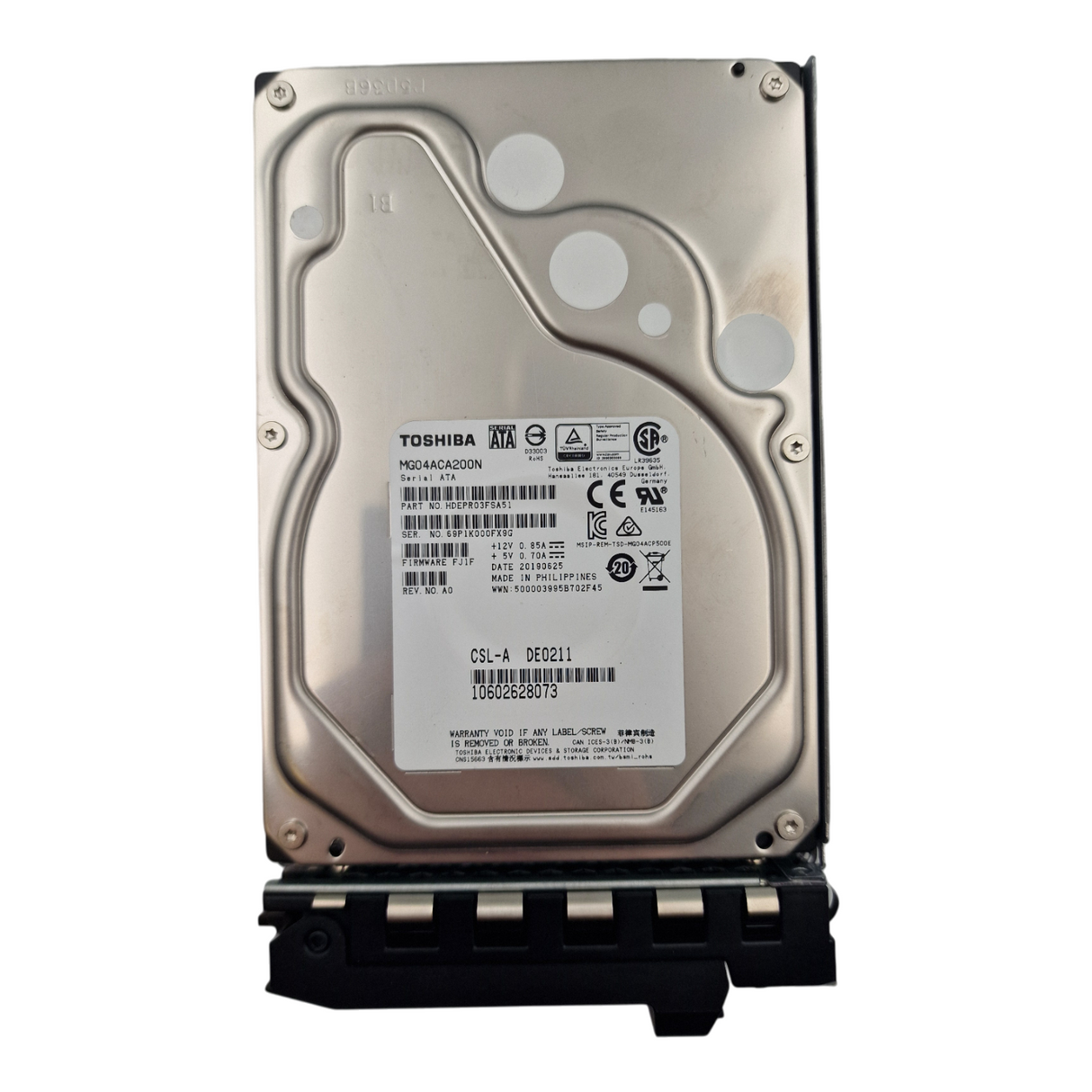 Fujitsu Primergy 2TB 7.2K 3.5" SATA 6G Hot-Plug Hard Drive HDD S26361-F5913-L200