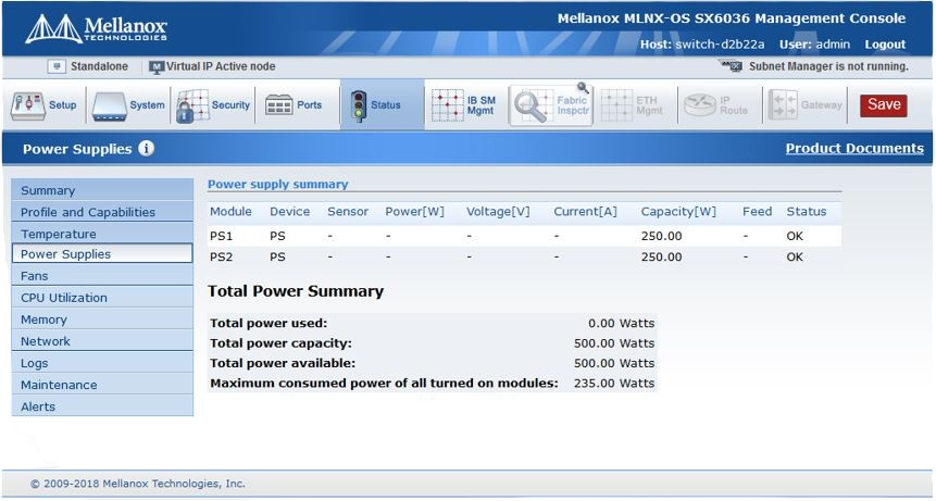 Dell Mellanox SX6036 36x 56Gb QSFP FDR Infiniband Managed Switch 97TP3 + MLNX-OS