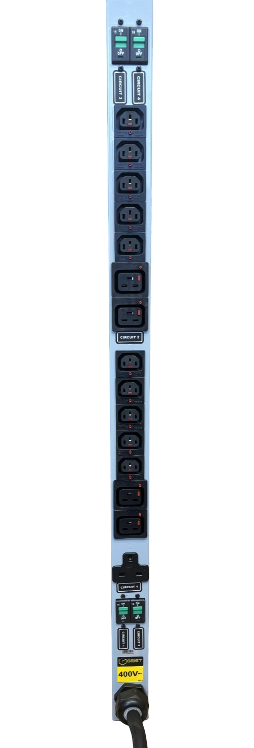 GEIST PDU 32A 400VAC 50/60Hz CB9732 Power Distribution Unit PDU 30X C13 12X C19
