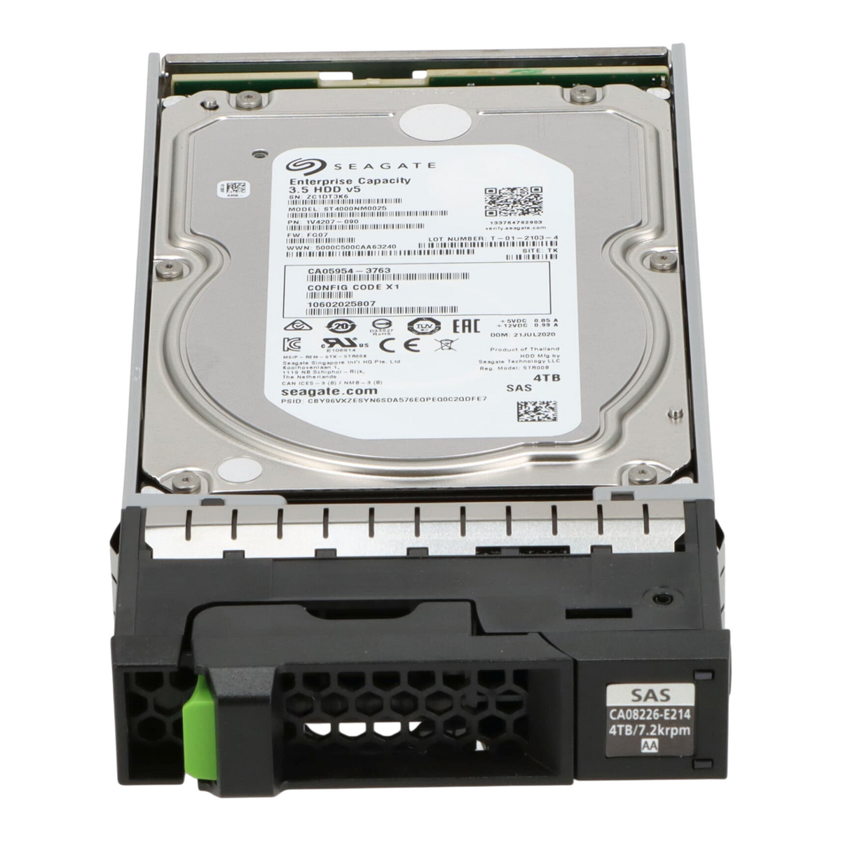 Fujitsu Eternus 4TB SAS 12G 7.2K 3.5" HDD CA08226-E214 34076228 For DX S3 S4 S5