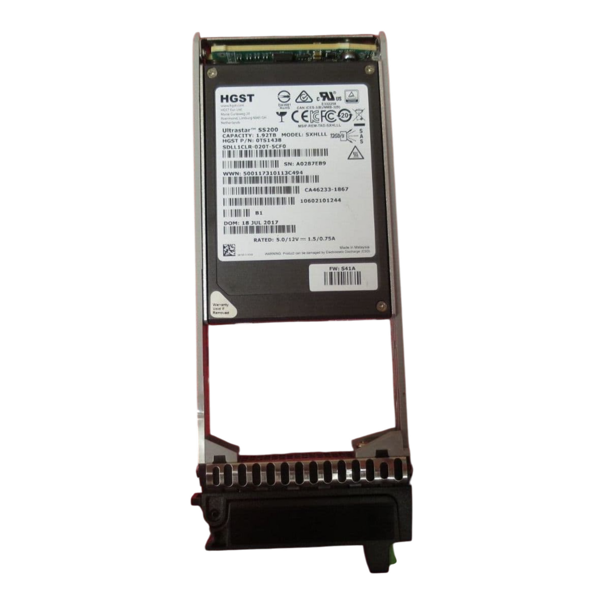 Fujitsu DX S3 1.92TB 2.5" SAS 12Gbps SSD Solid State Drive In Caddy CA08226-E895