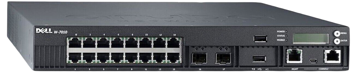 New Dell Aruba W-7010 Mobility Controller 16x 1GBase-T (12xPoE 4x Non-PoE) R50TD