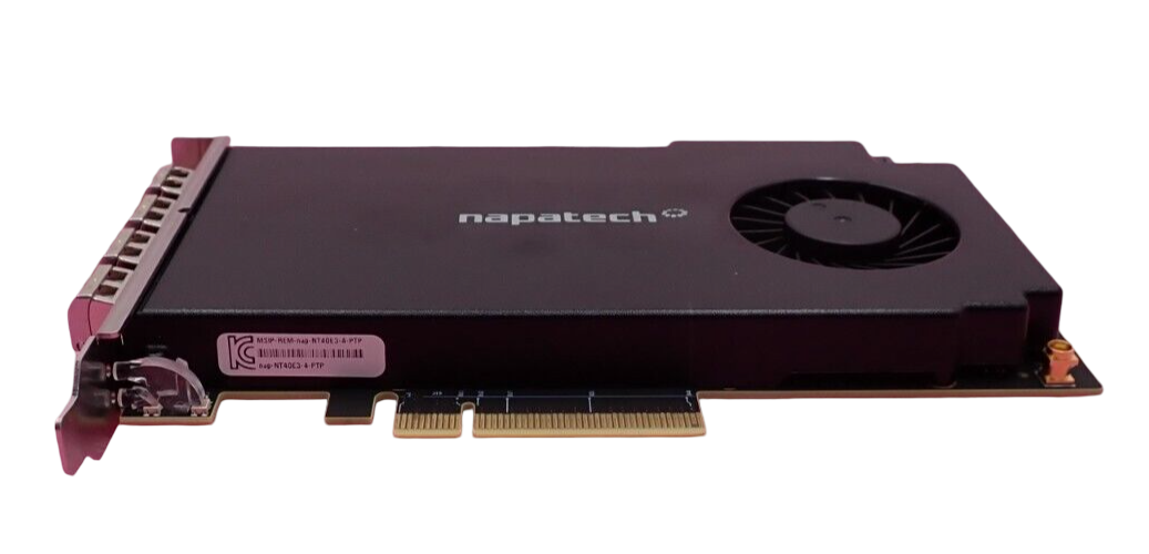 Napatech NT40E3-4-PTP 4-Port 10GbE Packet Analysis Smart Network Interface Card