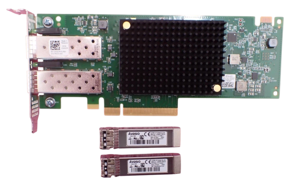 NEW Dell Emulex LPe35002 Dual Port 32Gb FC SFP+ Host Bus Adapter HBA LP HH 5KW3M