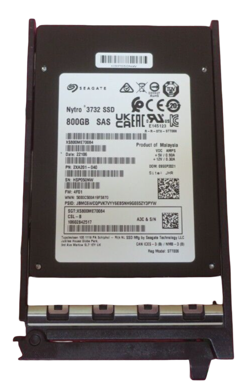 NEW Fujitsu 800GB SAS 12G Write Intensive SFF 2.5" HotPlug SSD S26361-F5835-L800
