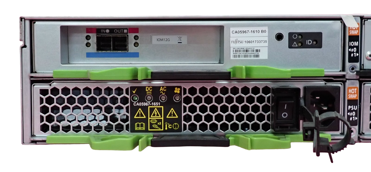 Fujitsu Eternus DX5/600 S3 LFF Expansion Array 1x I/O 12G Controller 2x 800W PSU