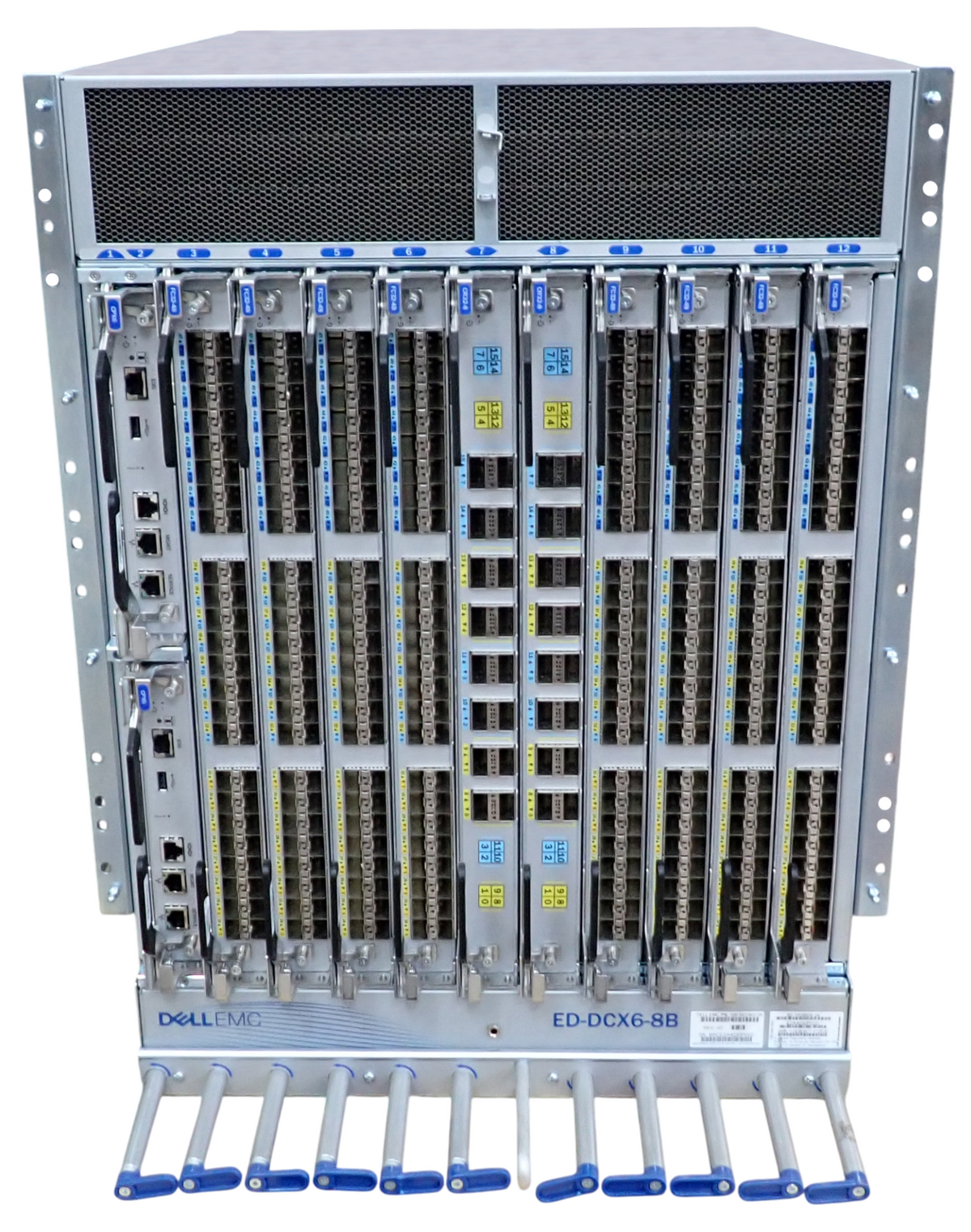 Dell EMC ED-DCX6-8B 8-Slot Gen6 Director + 8x FC32-48 +2x CPX6 +2x CR32-8 Module