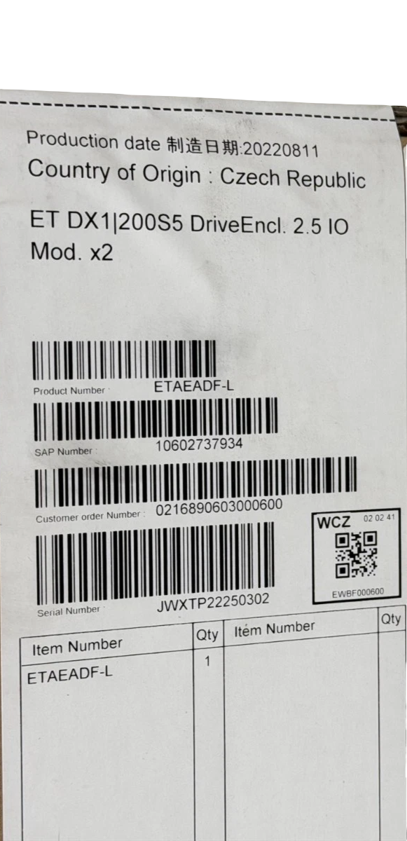 NEW Fujitsu ETERNUS DX 100/200 S5 Drive Enclosure 24x 2.5" + 2x I/O ETAEADF-L