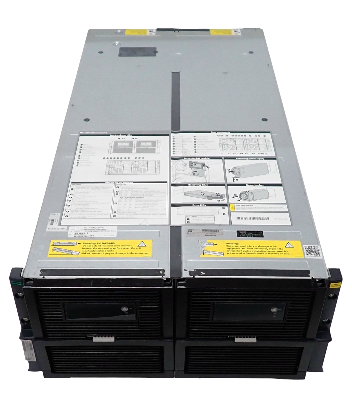 HPE D6020 70x LFF Bay 5U Disk Enclosure +4x Dual Port SAS 12G Controller K2Q28A