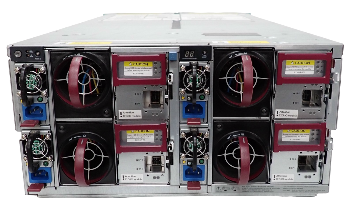 HPE D6020 70x LFF Bay 5U Disk Enclosure +4x Dual Port SAS 12G Controller K2Q28A
