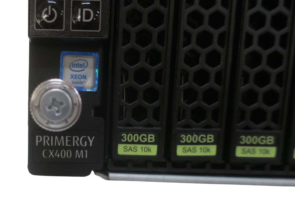 Fujitsu Primergy CX400 M1 7.2TB HDD 4x CX2550 M2 8x E5-2603 v4 64GB Node Server
