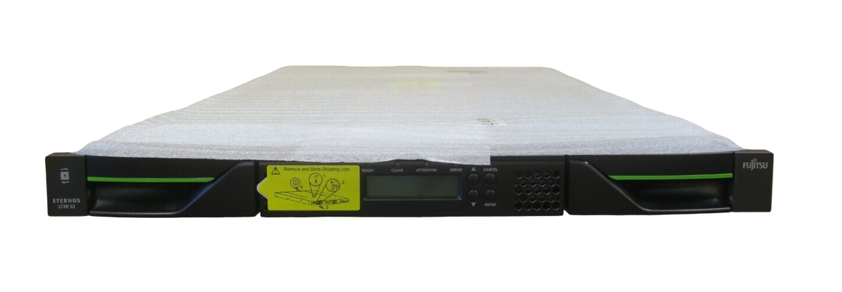 NEW Fujitsu Eternus LT20 S2 8-Slot Single Drive 1U Tape Library Auto Loader