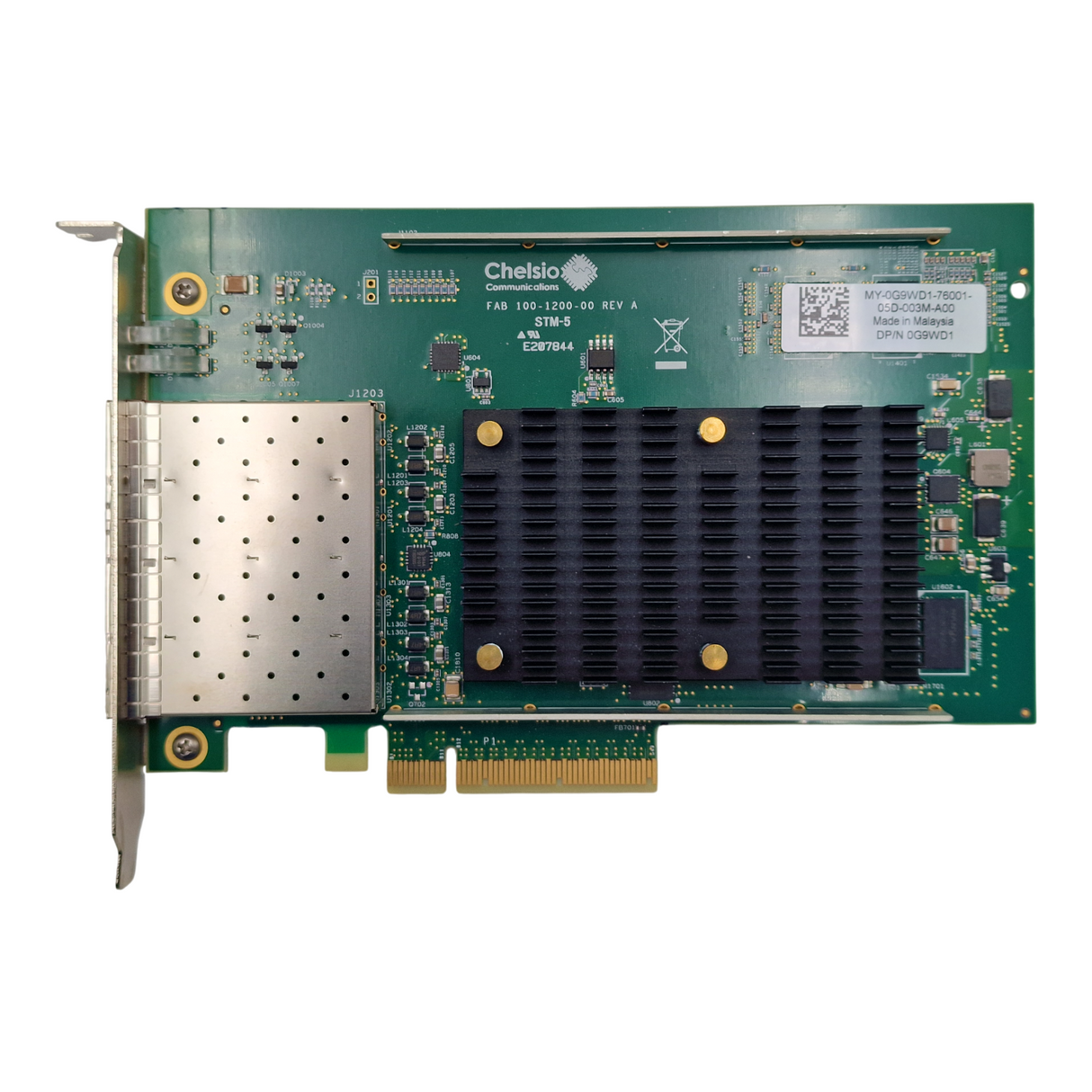 Dell Chelsio T540-CR Quad Port 10Gb SFP+ Full Height Network Adapter G9WD1