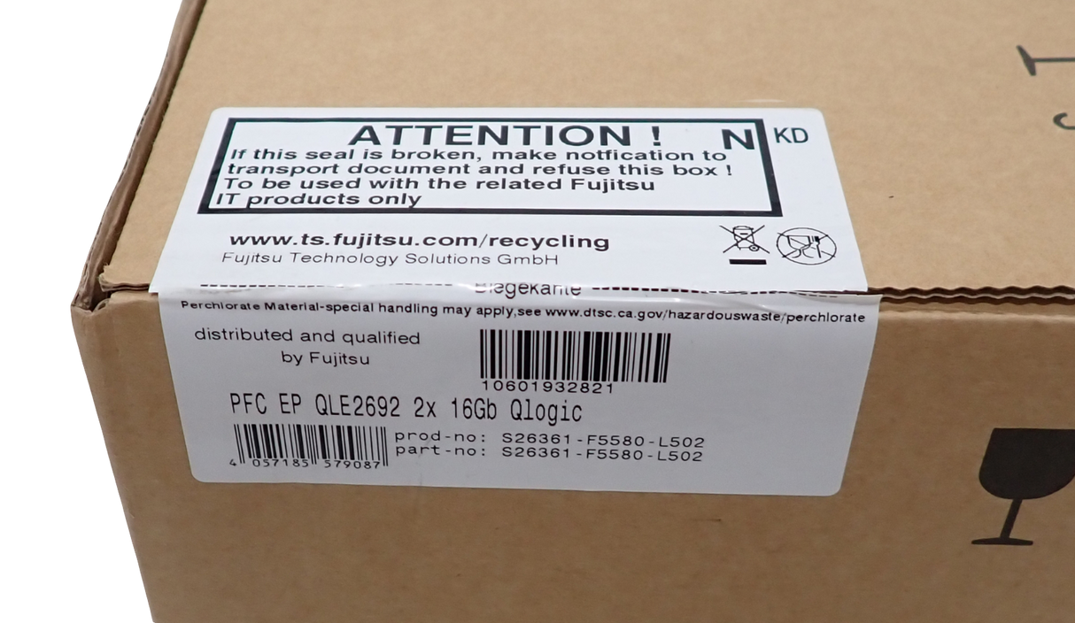 NEW Fujitsu Dual Port 16Gb QLE2692-F Host Bus Adapter HBA S26361-F5580-L502
