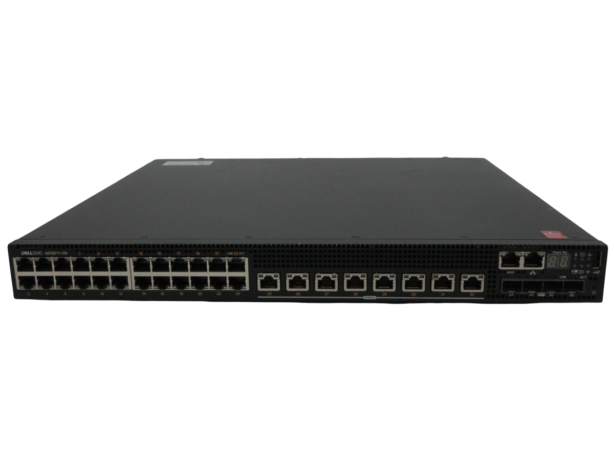 Dell Networking N3132PX-ON Switch 24x 1GbE +8x 1/2.5/5GbE POE RJ45 +4x SFP+ Port