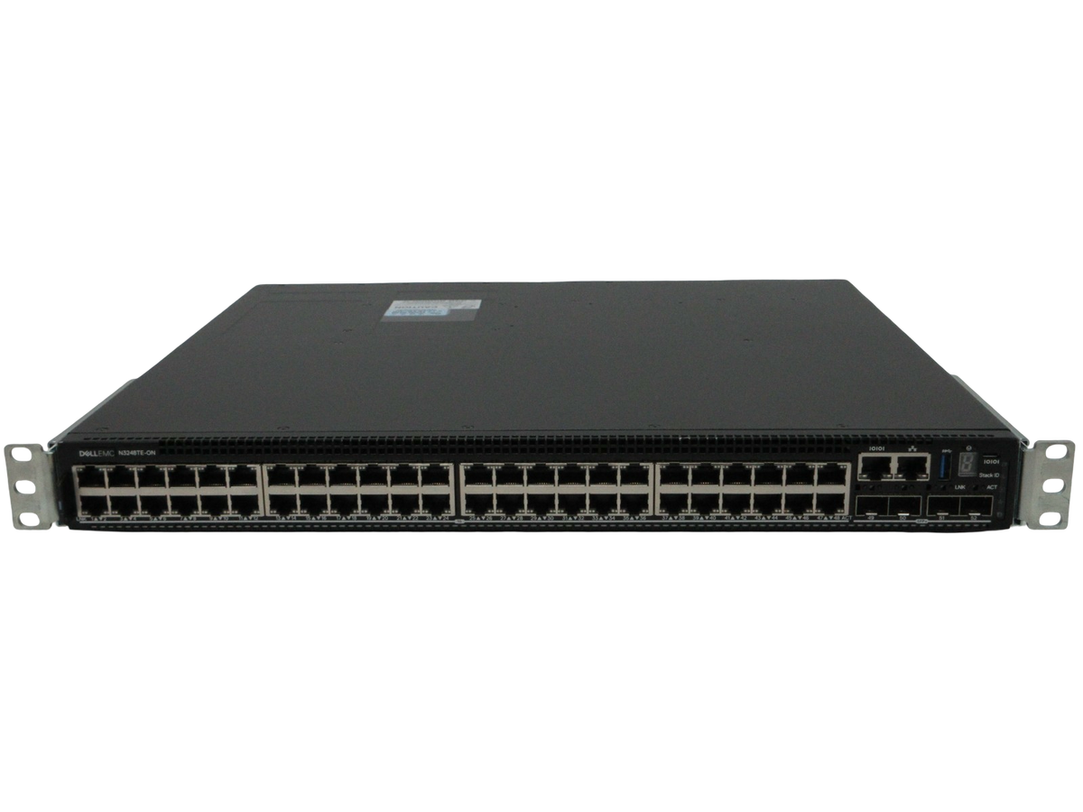 Dell EMC PowerSwitch N3248TE-ON 48x 1G RJ45 4x SFP+ 2x QSFP28 RA Switch OS6