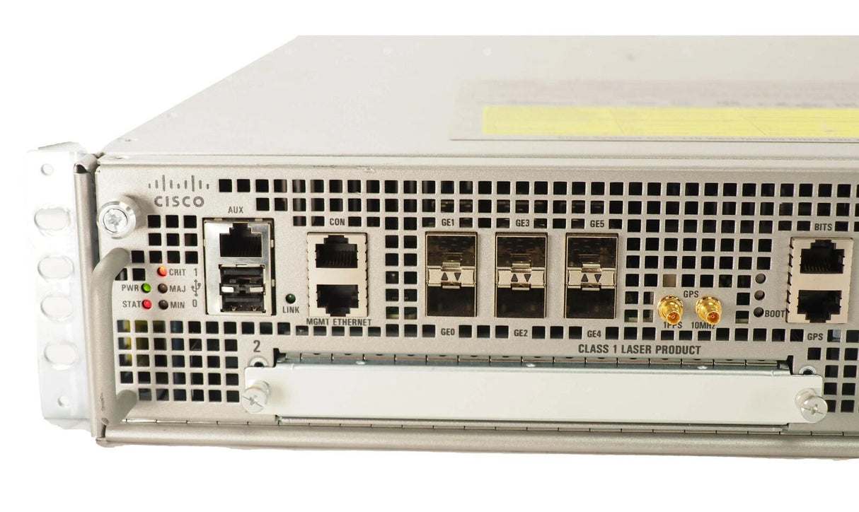 Cisco ASR1002-X 2U Aggregation Service Router 6x 1G SFP 2x PSU ADV ENT TPUT10G