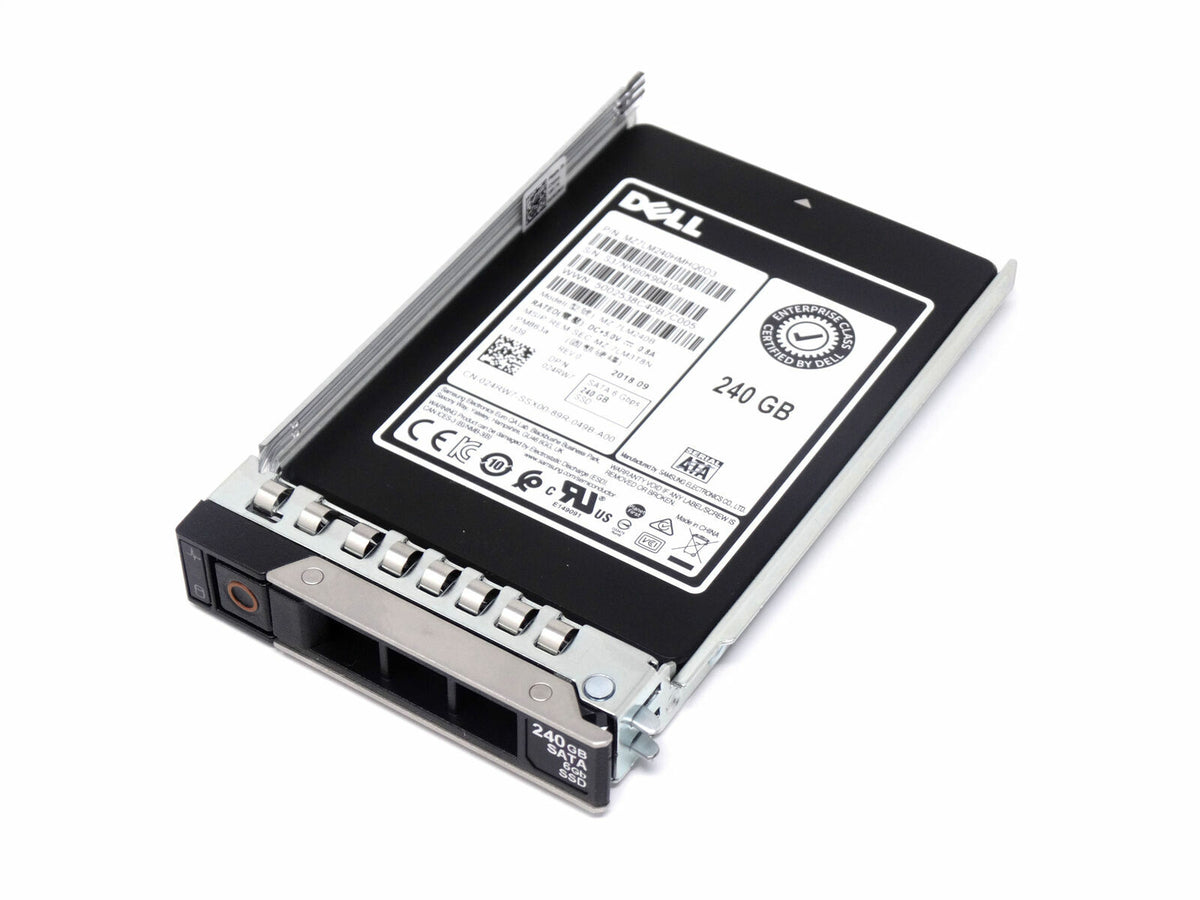 New Dell 240GB 2.5" SATA SSD MU Mixed Use 24RW7 MZ-7LM240B + Caddy