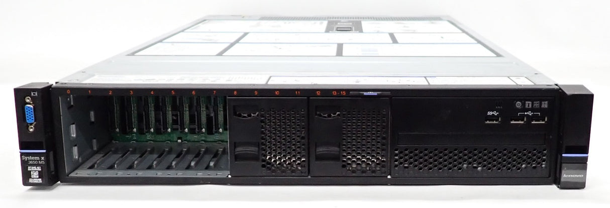 Lenovo x3650 M5 5462-AC1 2x E5-2600v3 CPU 24-DIMM 8x SFF Bay 2U CTO Server