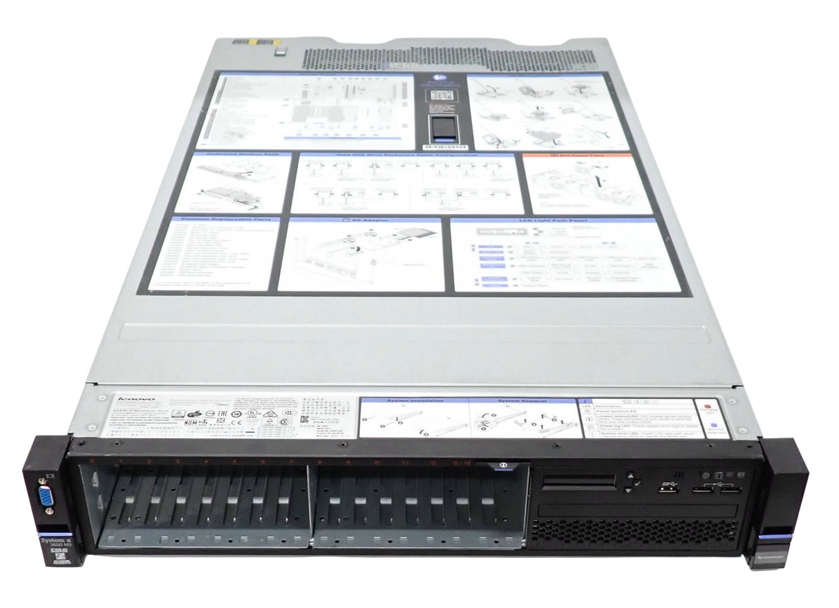 Lenovo x3650 M5 5462-AC1 2x E5-2600v3 CPU 24-DIMM 16x 2.5" Bay 2U CTO Server