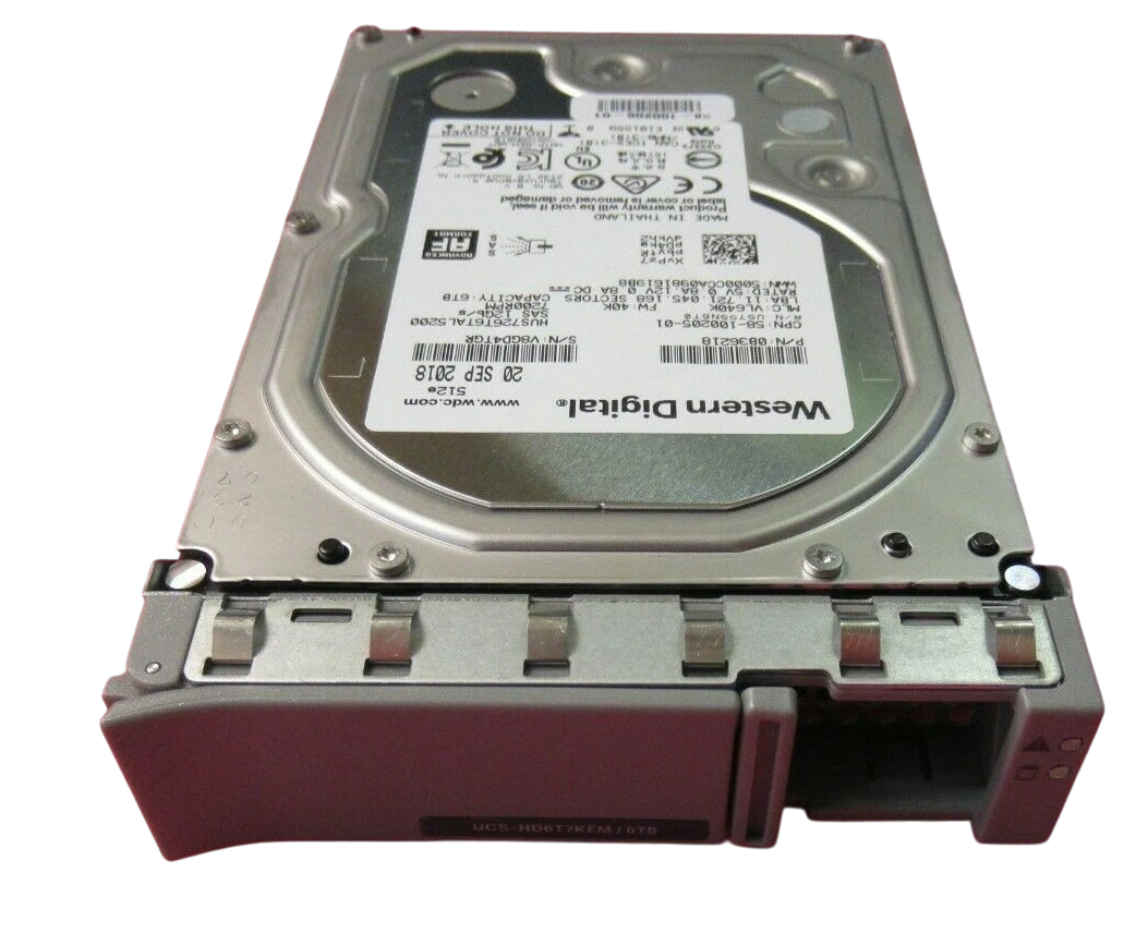 Cisco UCS-HD6T7KEM 3.5" 6TB 12G 7.2K 512E SAS Hot-Swap Hard Drive HDD for UCS