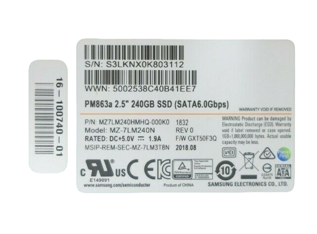 Cisco UCS-S3260-G2SD24 240GB 2.5" SATA 6G Solid State Drive SSD For UCS S3260