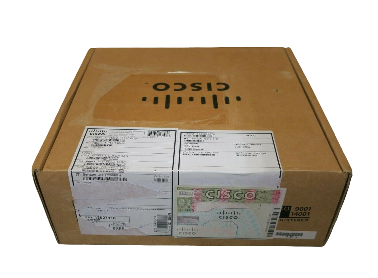 NEW Cisco WS-X4908-10GE 8x 10GE Port 2:1 Switching Module Interface Card 4900M