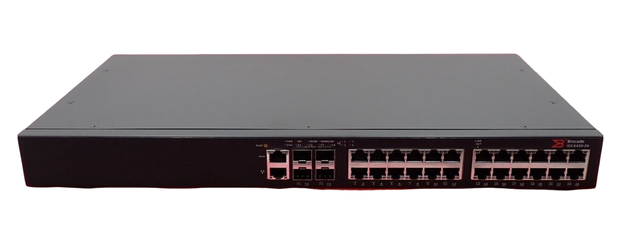 NEW Brocade ICX 6430-24 ICX6430-24 24x 1GbE RJ45 + 4x 1GbE SFP Port 1U Switch