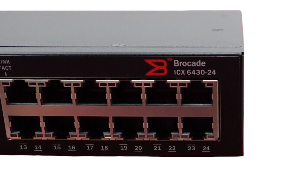 NEW Brocade ICX 6430-24 ICX6430-24 24x 1GbE RJ45 + 4x 1GbE SFP Port 1U Switch