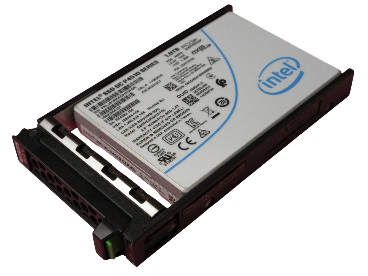 Fujitsu 1TB 2.5" PCIe3 NVME RI A3C40221017 Intel SSDPE2KX010T8C 10602566151