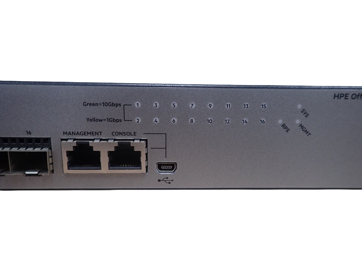 HPE OfficeConnect 1950 12XGT 12x 10G RJ-45 + 4x 10G SFP+ Port 1U Switch JH295A
