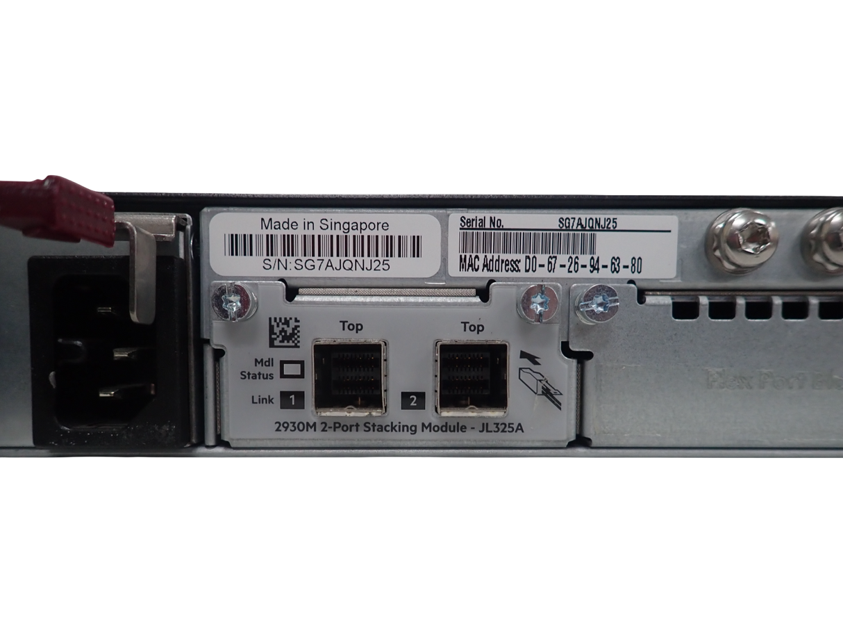 Aruba 2930M 44x Gigabit PoE+ 4x Combo SFP/PoE+ +JL325A + 2 PSU Switch JL322A
