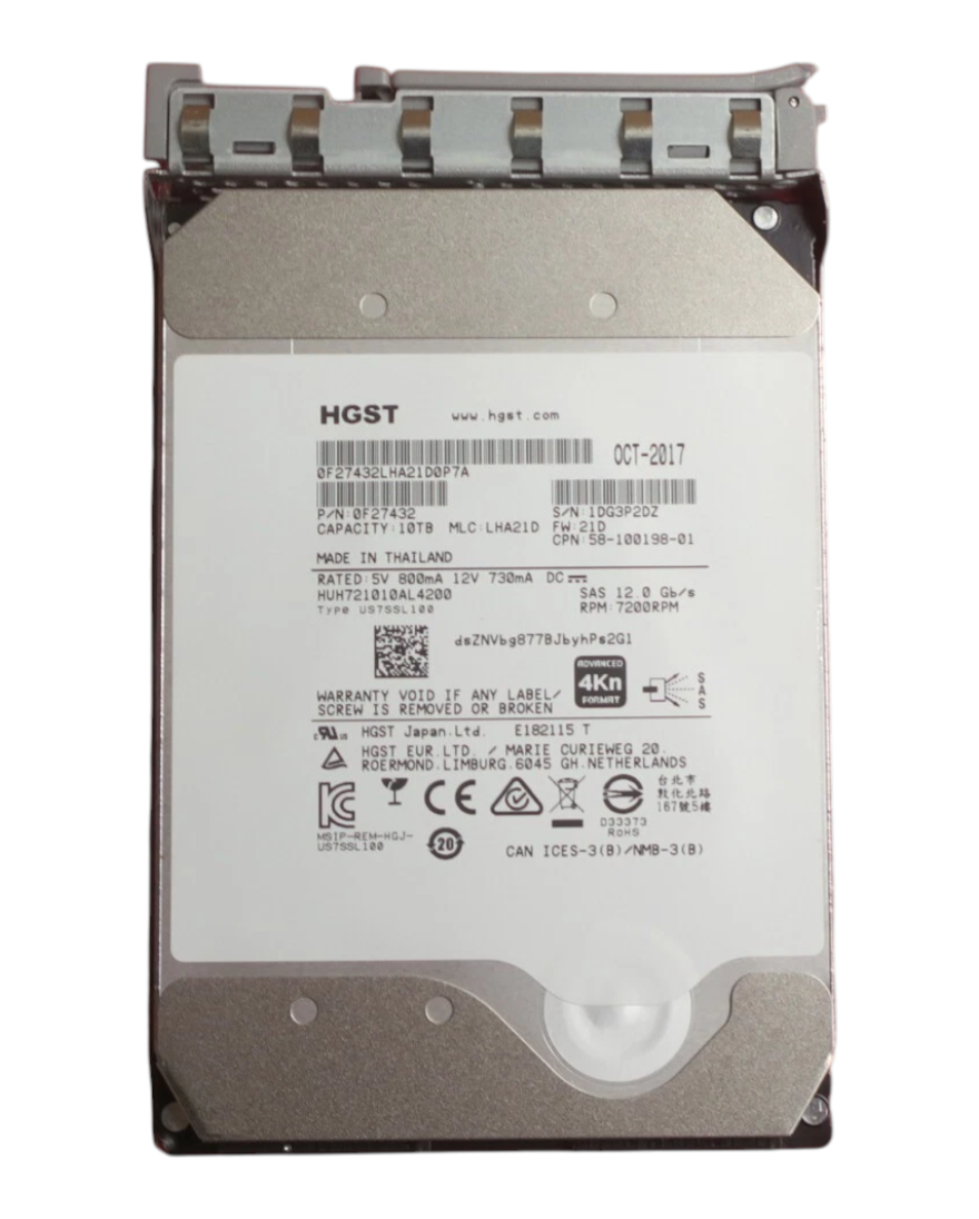 Cisco UCS 10TB 7.2K SAS 12Gb/s 4Kn 3.5" LFF Hard Drive HDD UCS-HD10T7KL4K