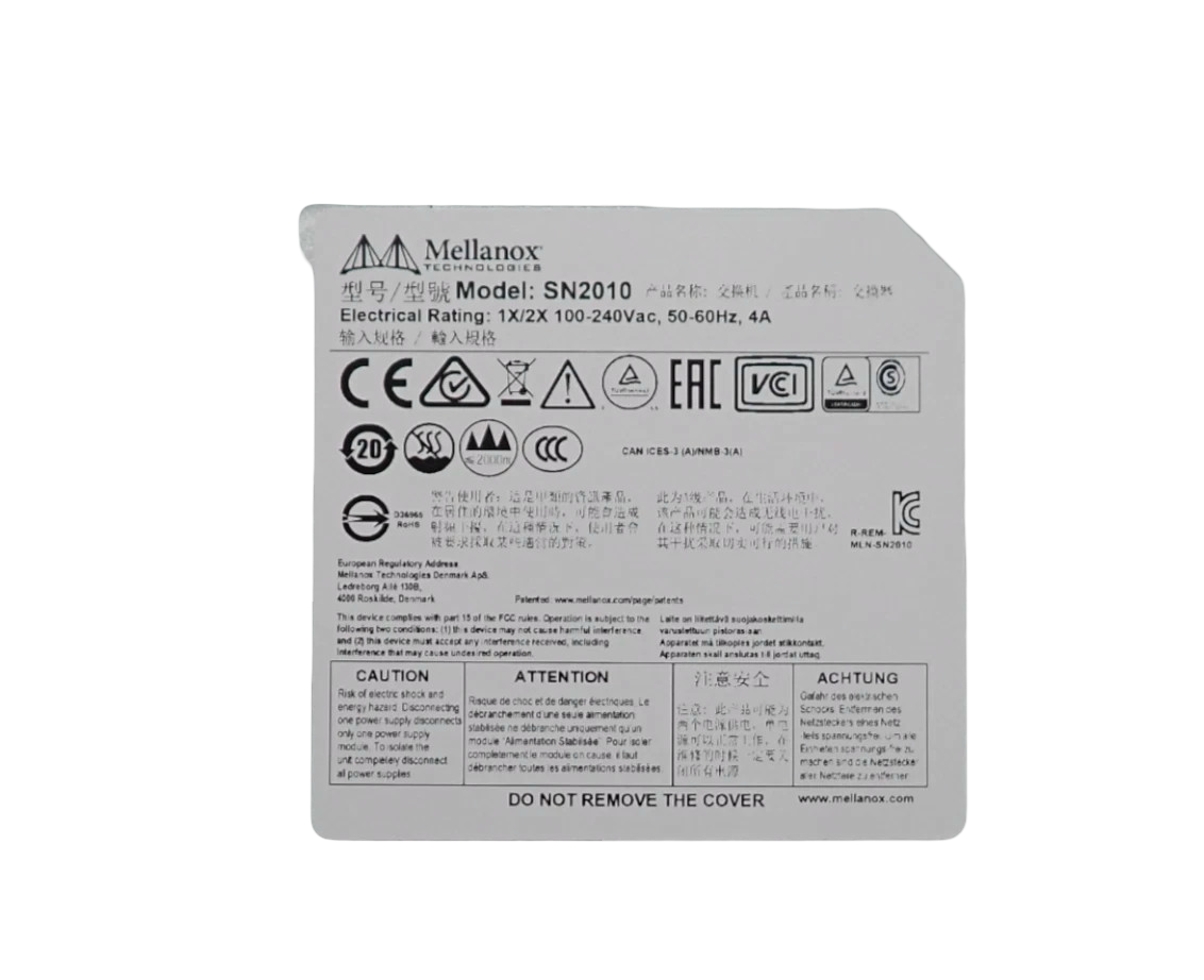 Mellanox SN2010 18x 25Gb SFP28 4x 100Gb QSFP28 Switch MSN2010-CB2F B2F ONYX 3.10