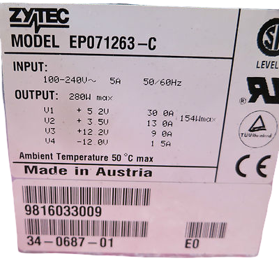 Cisco 280w Power Supply Unit PSU 34-0687-01 For 7200VXR 7204VXR 7206VXR