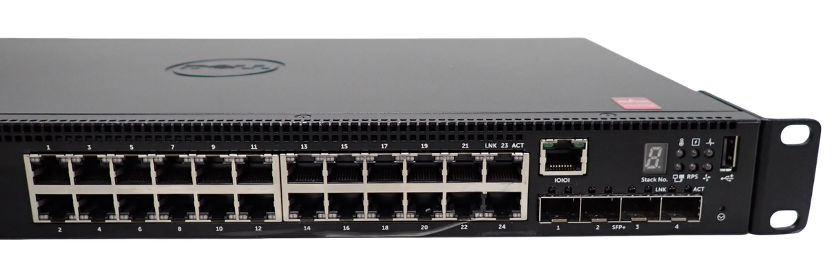 Dell Networking N1524 24x 10/100/1000 + 4x 10 Gigabit SFP+ L2+ 1U Managed Switch