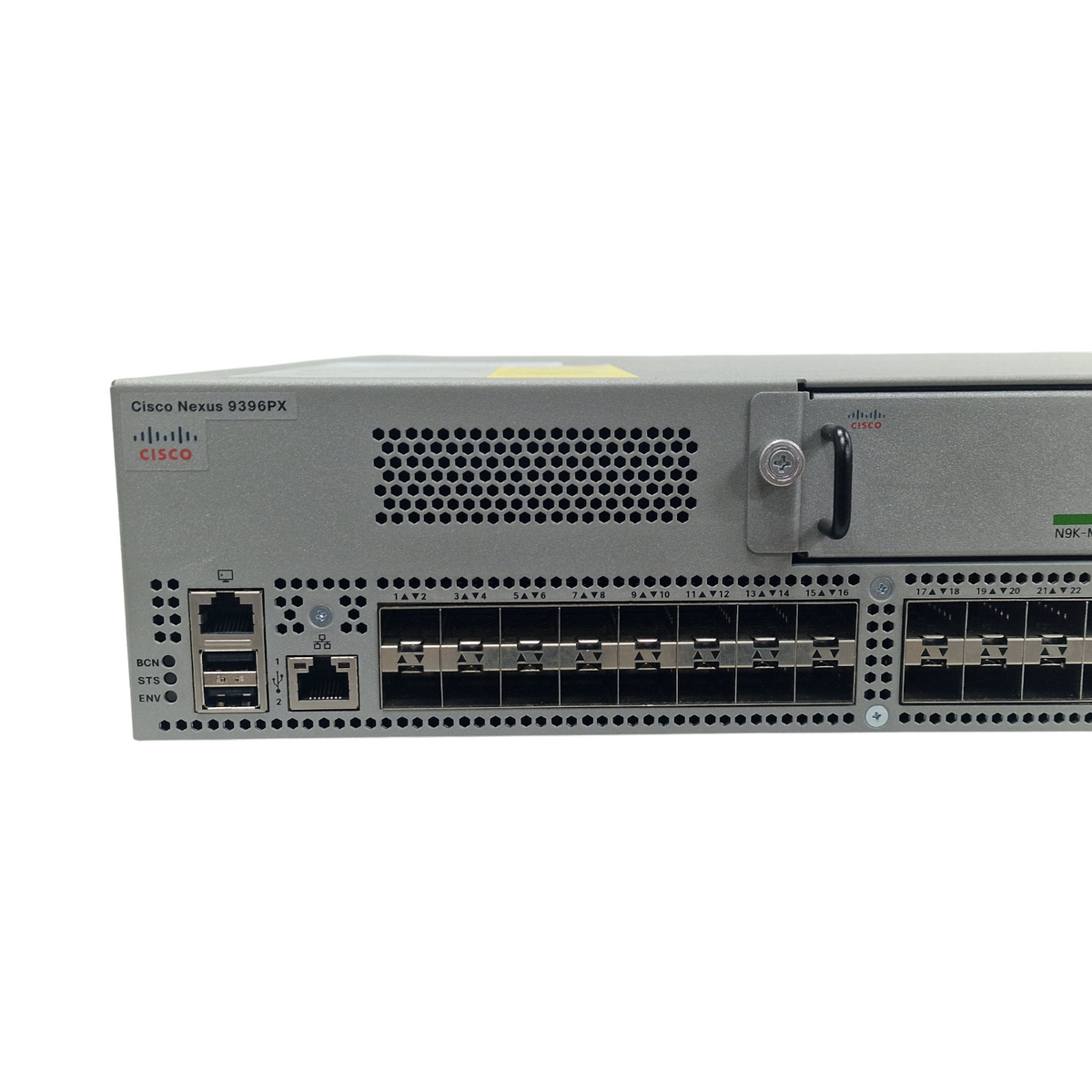 Cisco Nexus 9396PX N9K-C9396PX 48x 1/10GE SFP+ + N9K-M12PQ 12x 40GE QSFP Switch