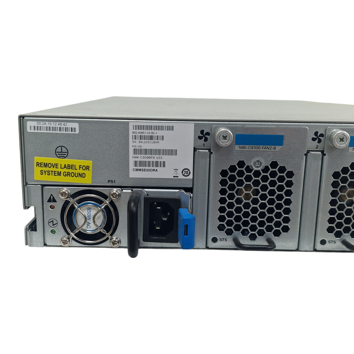 Cisco Nexus 9396PX N9K-C9396PX 48x 1/10GE SFP+ + N9K-M12PQ 12x 40GE QSFP Switch
