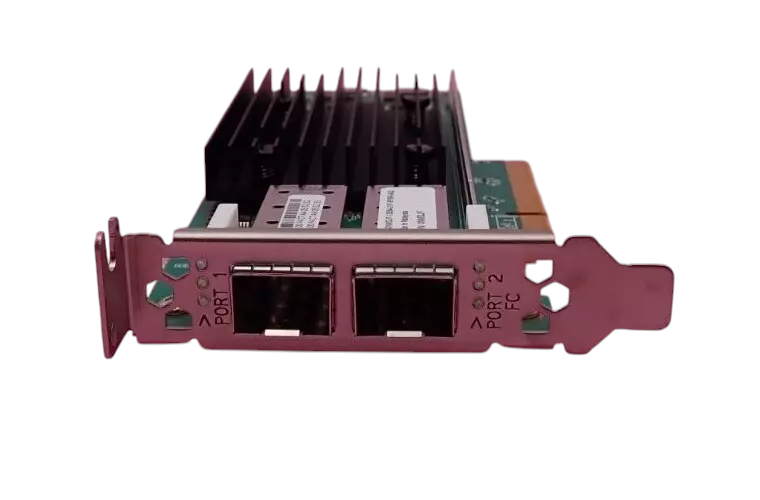 Dell QLogic QLE2772L-DEL Enhanced Dual Port 32Gb FC SFP+ HBA PCIe 4.0 NMDJF