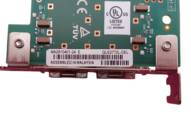 Dell QLogic QLE2772L-DEL Enhanced Dual Port 32Gb FC SFP+ HBA PCIe 4.0 NMDJF