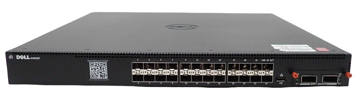 Dell PowerConnect N4032F 8132F 24x 10G SFP+ Port L3 Switch + 40Gb QSFP+ Module