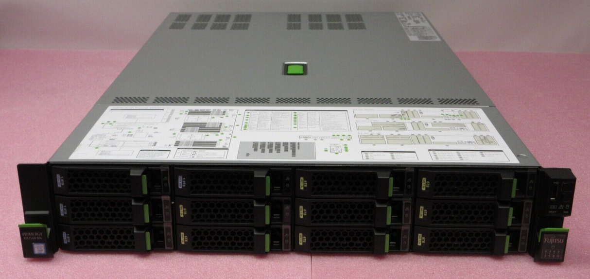 Fujitsu Primergy RX2540 M4 2x Gold 5115 384GB Ram 7.68TB SSD 48TB HDD 2U Server