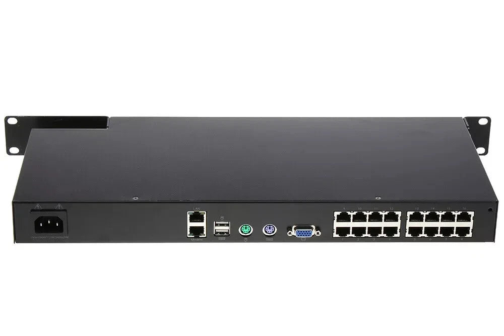 NEW Fujitsu KVM1116Q S26361-K1612-V116 Console Digital SW 16 Port 1U KVM Switch