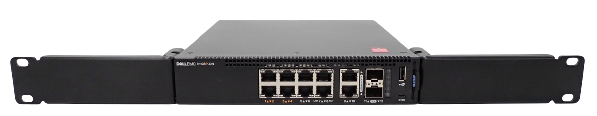 Dell EMC N1108P-ON 8x 1GbE RJ45 (4 PoE+) + 2x 1GbE RJ45 + SFP Ports L2 1U Switch