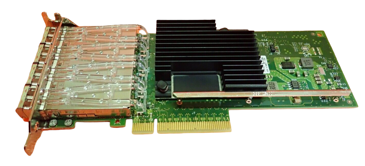 Fujitsu X710-DA4 Quad Port 10Gb SFP+ Network Adapter S26361-F3640-L504 + SFPs