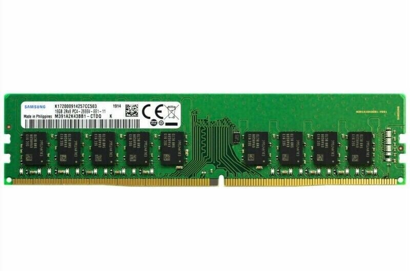 Fujitsu S26461-F3909-L716 16GB (1X16GB) 2RX8 DDR4-2666 U ECC Memory 38062849