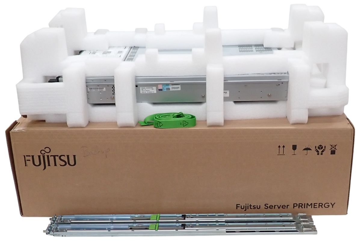 NEW Fujitsu Primergy RX2540 M5 2x 8C Gold 5217 192GB RAM 74.88TB Storage Server