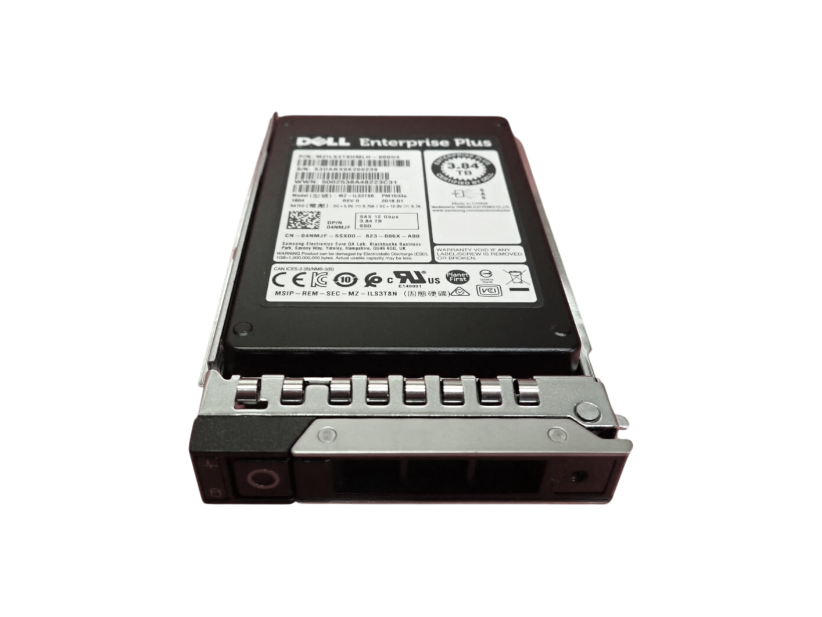 Dell 3.84TB 12G SAS RI TLC 2.5" SSD MZ-ILS3T8B 4NMJF In 14/15G Caddy