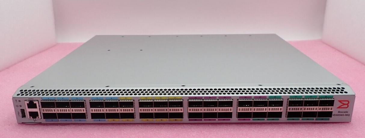 Brocade VDX6940-36Q BR-VDX6940-24Q-AC-F 36x 40GbE QSFP+ Port Switch (24-Active)