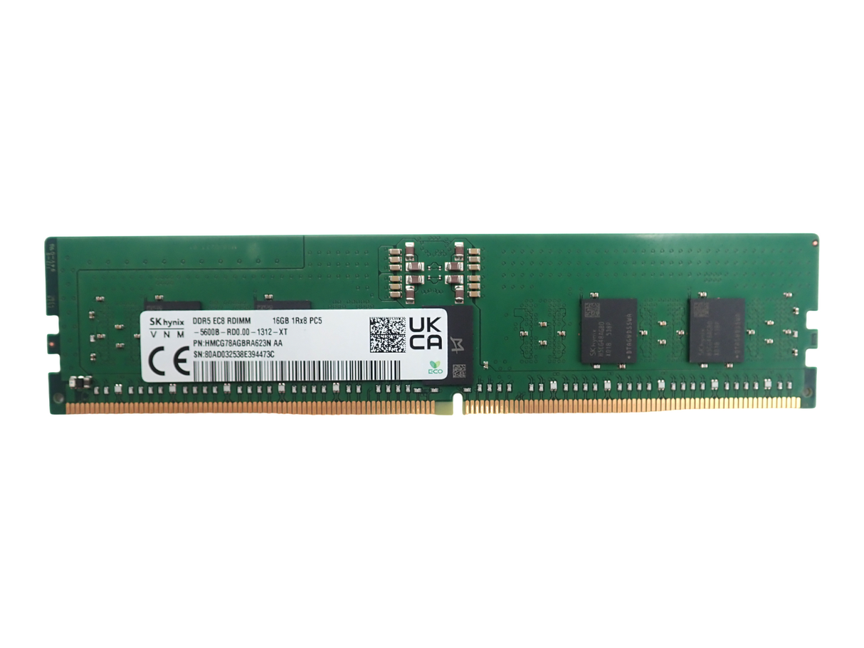 NEW SK Hynix 16GB 1Rx8 PC5-5600B DDR5 ECC RDIMM Server Memory HMCG78AGBRA623N